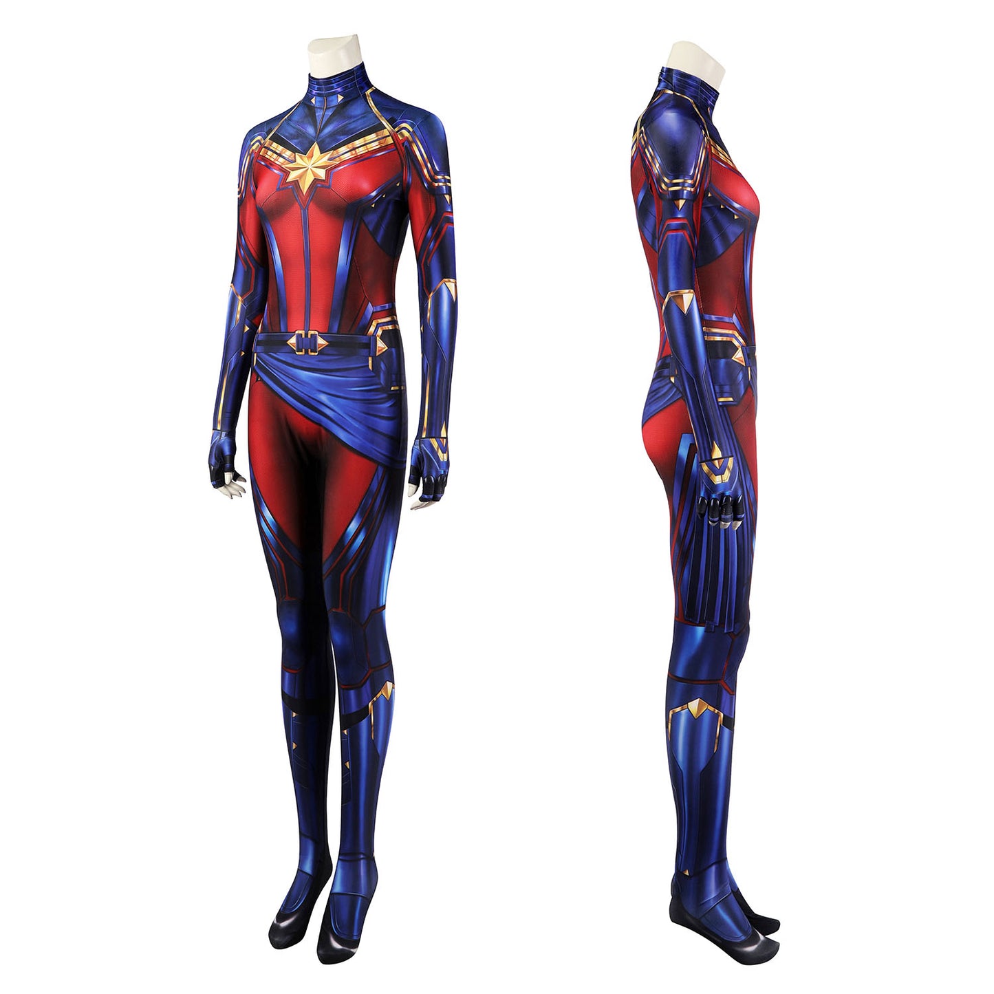 Avengers: Endgame Captain Marvel Carol Danvers Female Jumpsuit Cosplay Costumes