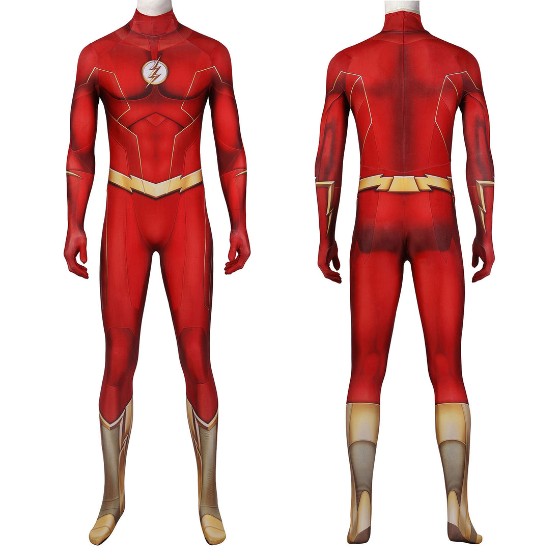 The Flash season 8 Barry Allen Male Jumpsuit with Mask Cosplay Costumes