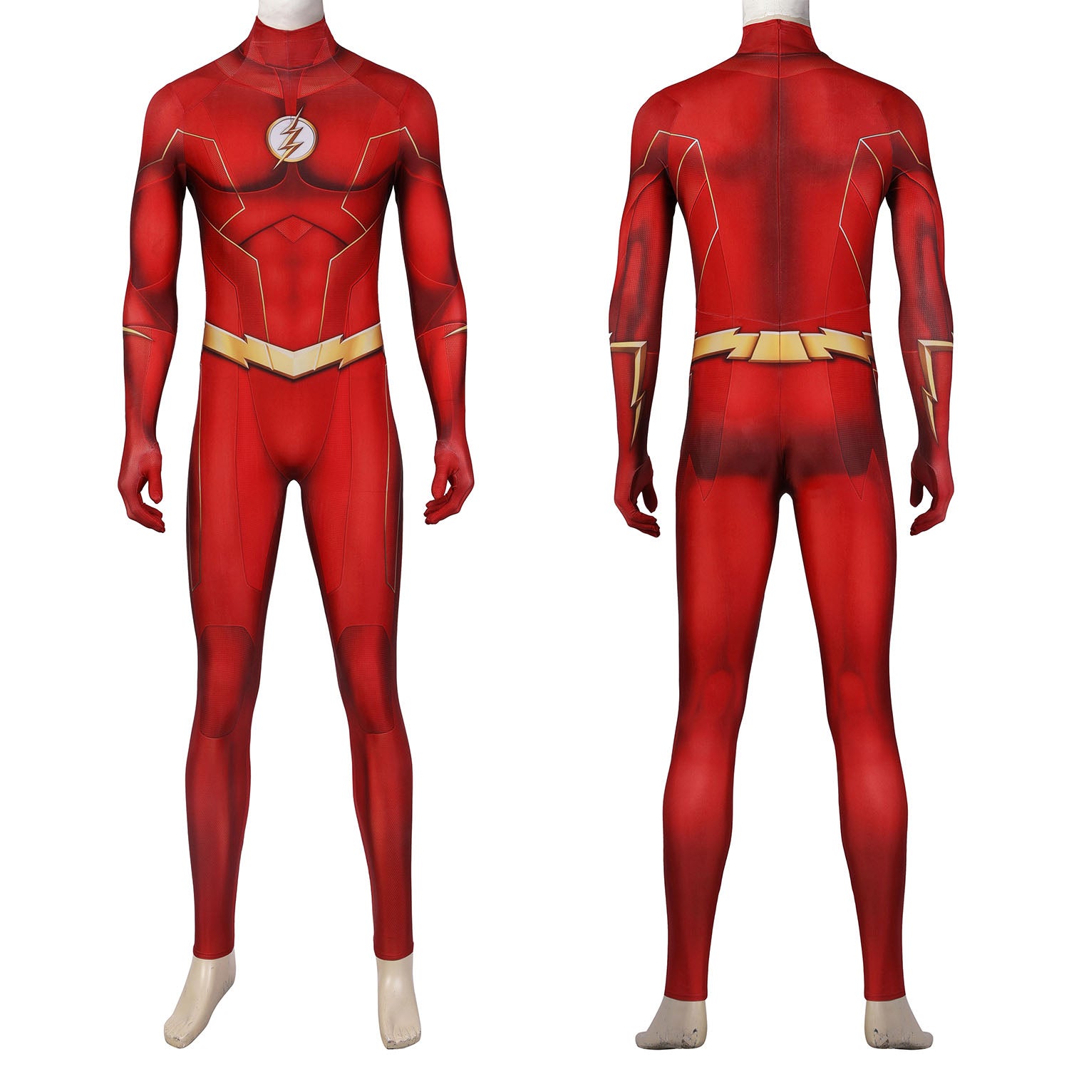 The Flash season 8 Barry Allen Male Jumpsuit with Mask Cosplay Costumes