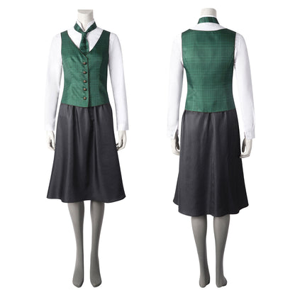 Hogwarts Legacy Slytherin Female Uniform Cosplay Costumes