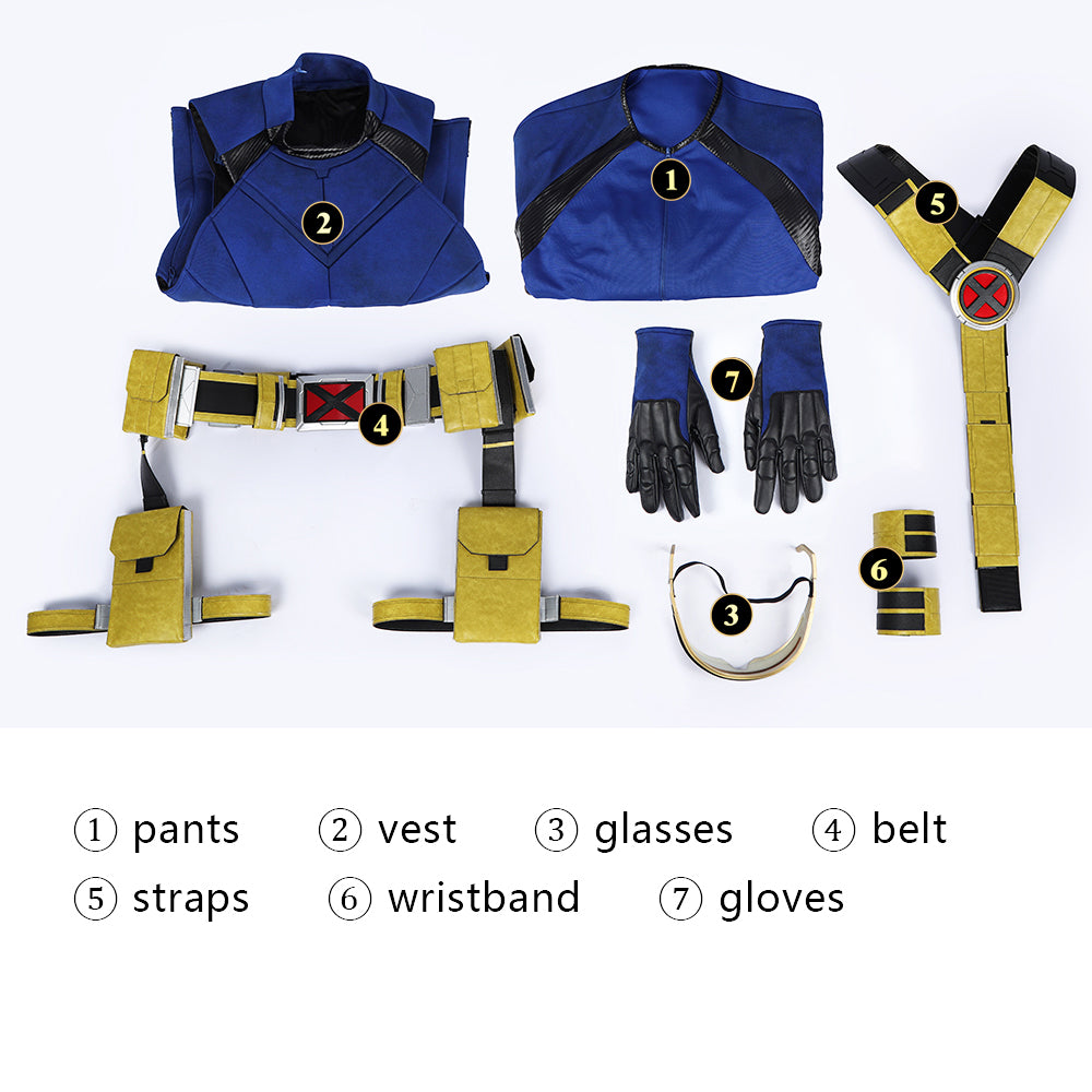Avengers: Doomsday Cyclops Cosplay Costumes Men's Top Level Themed Party Outfits