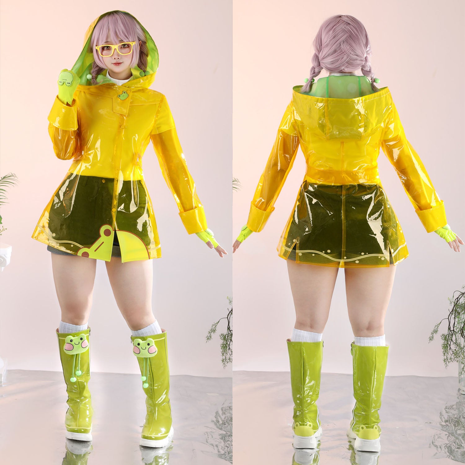 Overwatch 2 Magical Girl Mei Raincoat Full Set Cosplay Costumes