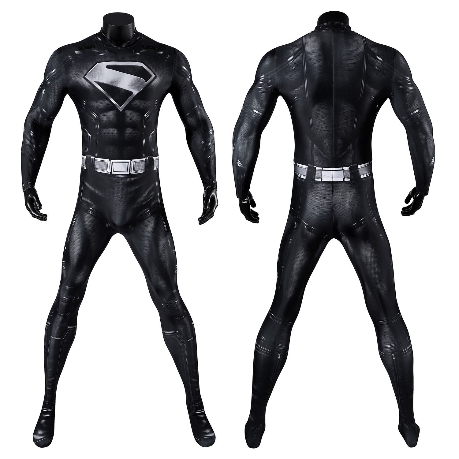 Superman Legacy Clark Kent Black Jumpsuit Cosplay Costumes