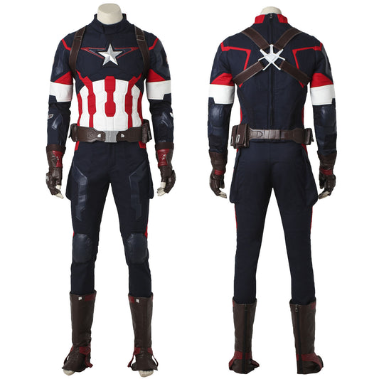 Avengers 2 Age of Ultron Captain America Steve Rogers Male Fullset Cosplay Costumes