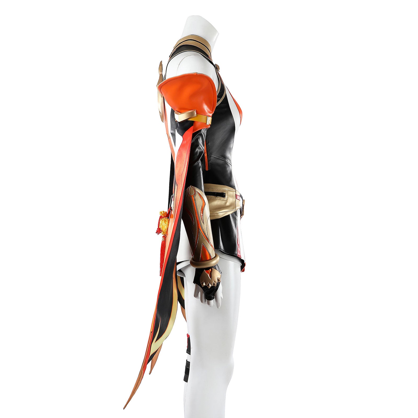 Overwatch Anran Orange Outfit Top Level Fullset Cosplay Costumes
