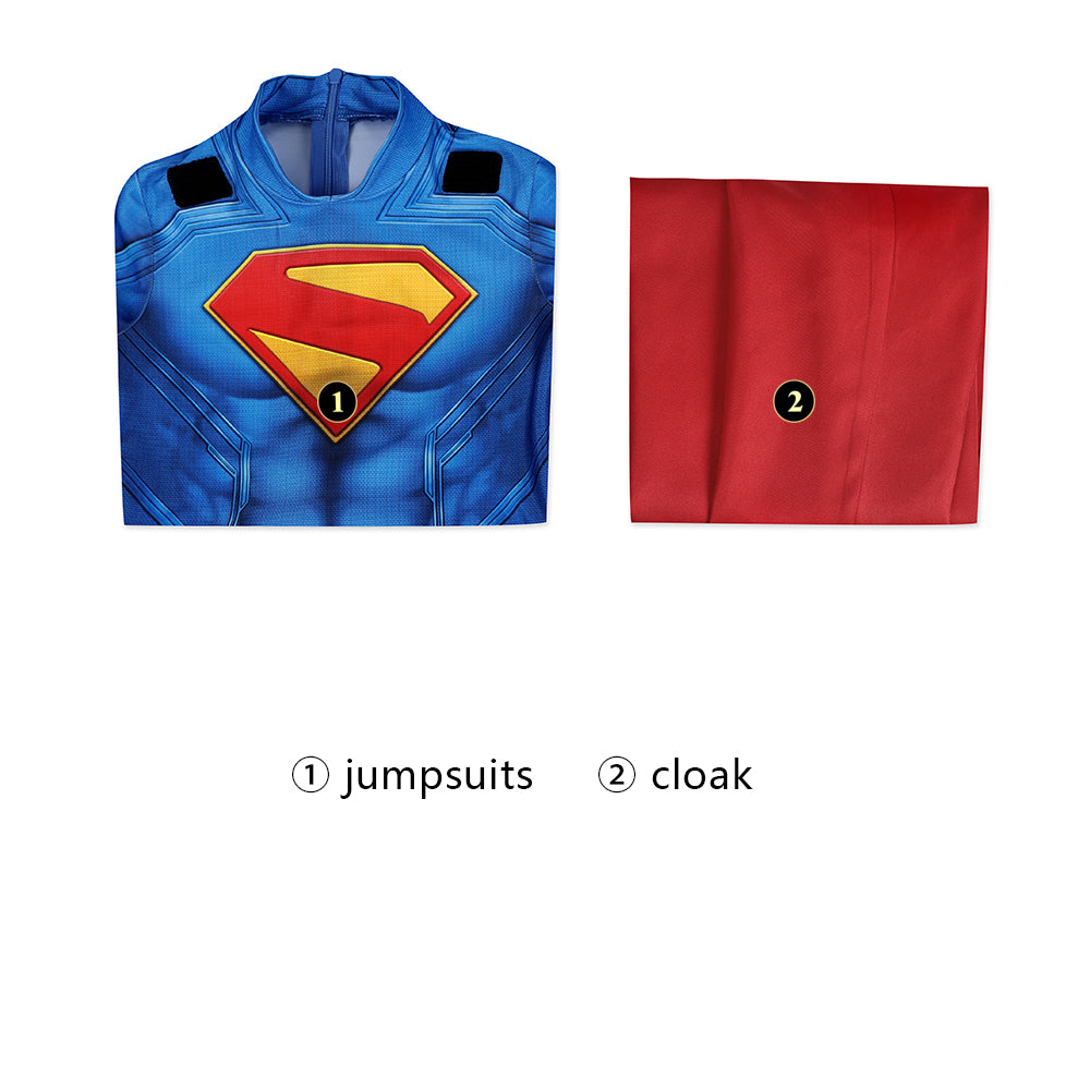 Superman Legacy Clark Kent Kids Jumpsuit Cosplay Costumes