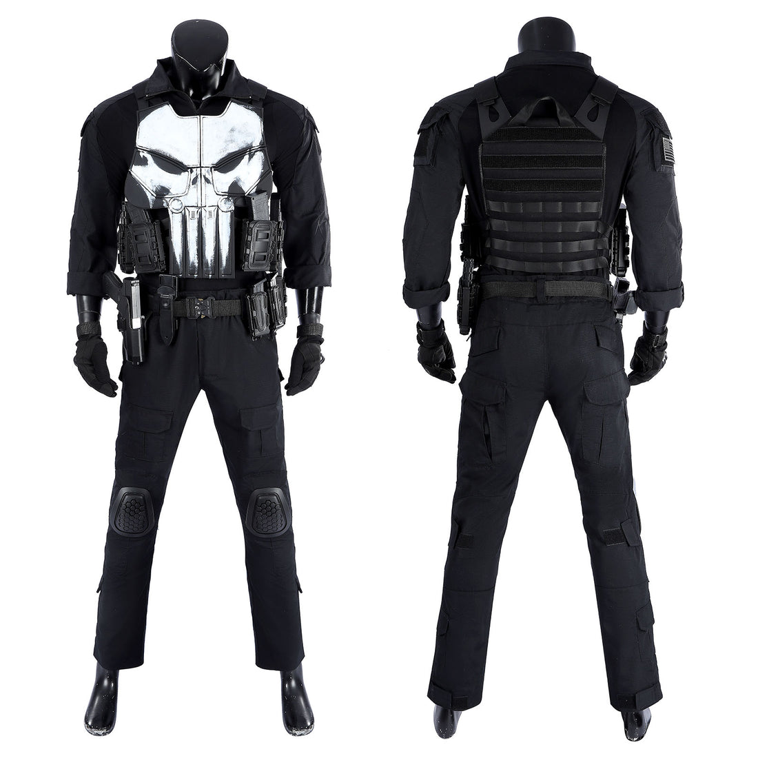 The Punisher One Last Kill Punisher Cosplay Costumes Frank Castle Skull Suit Halloween Outfits