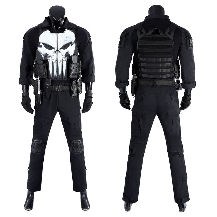 The Punisher One Last Kill Punisher Cosplay Costumes Frank Castle Skull Suit Halloween Outfits