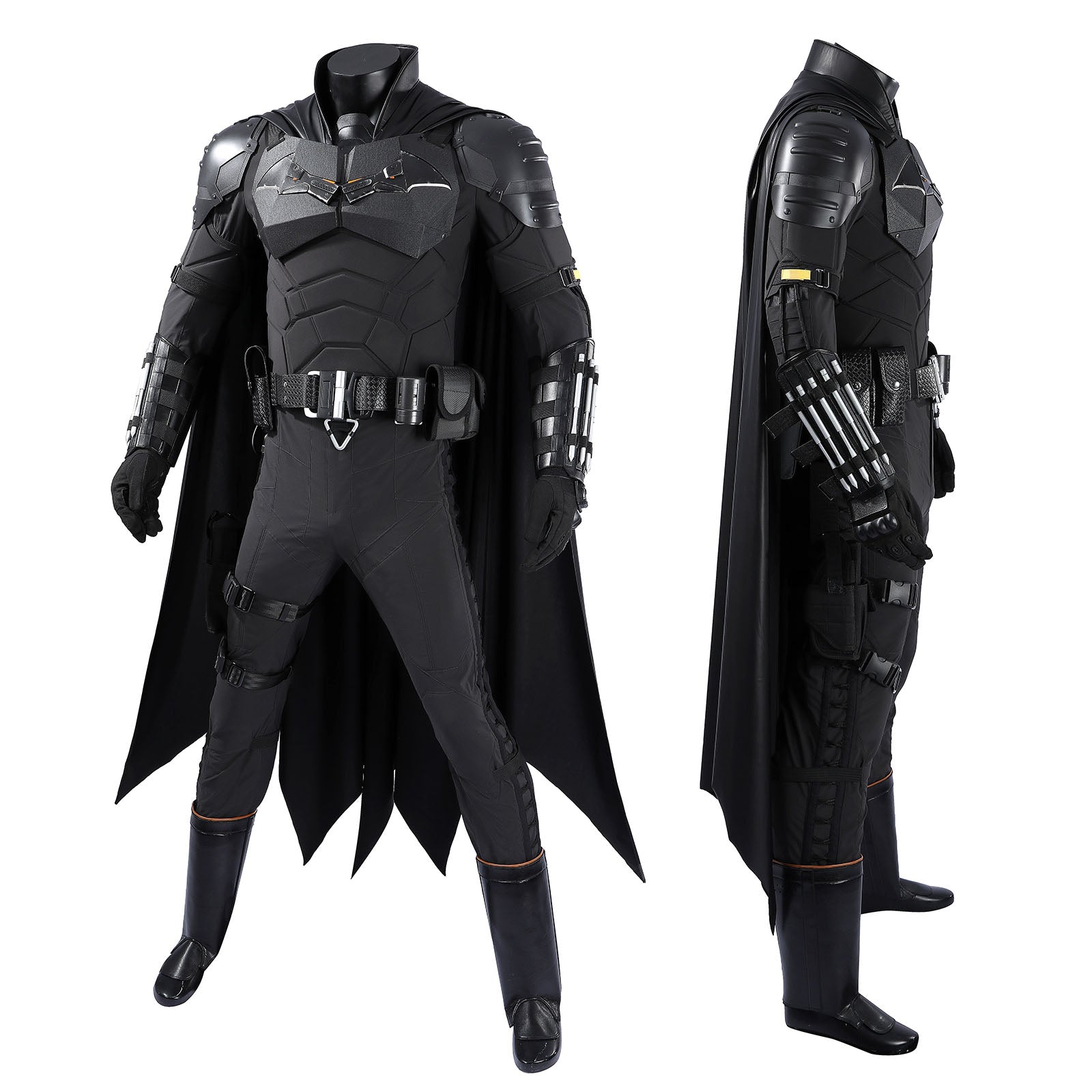 The Batman 2022 Bruce Wayne Cosplay Costumes Robert Pattinson Halloween Themed Party Outfits