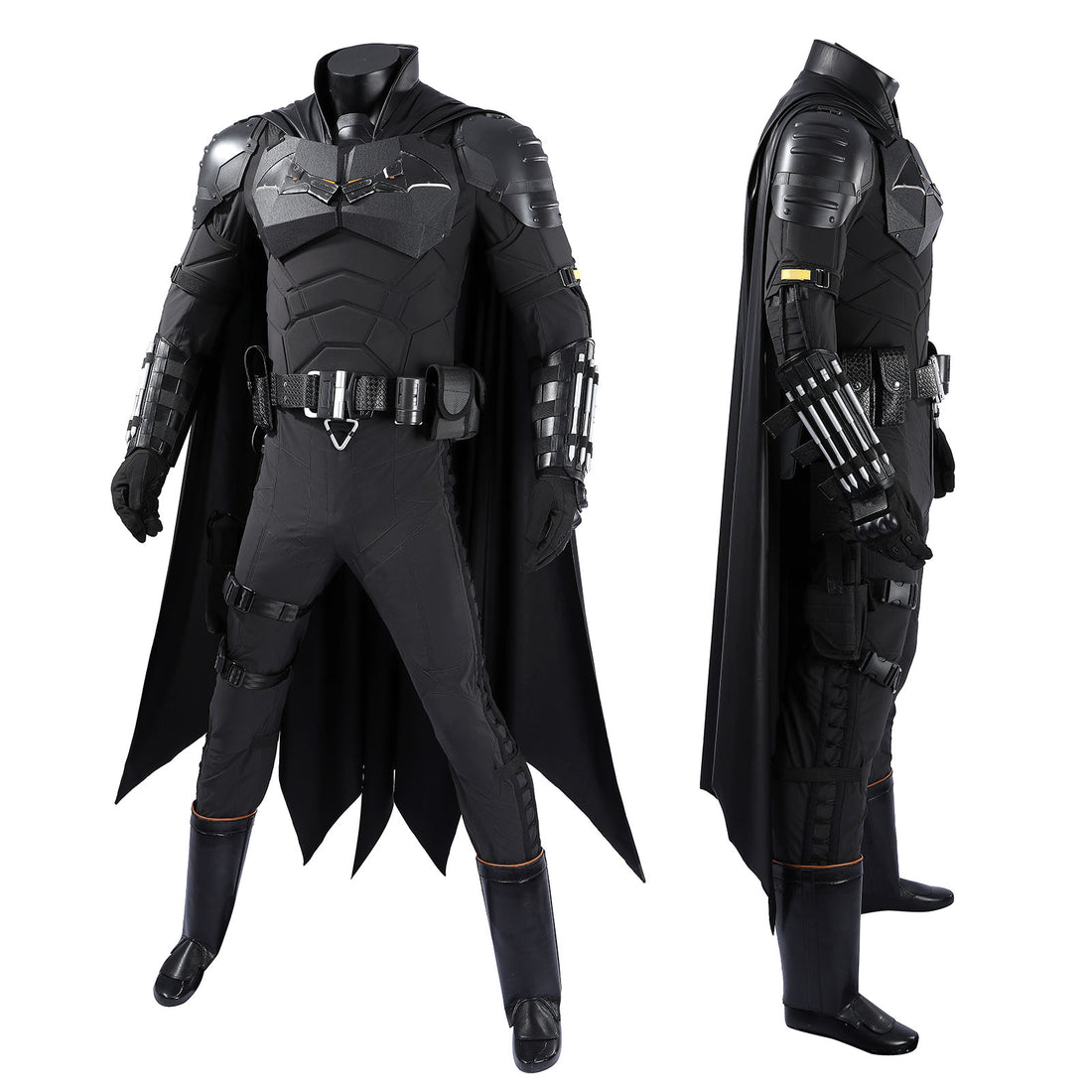 The Batman 2022 Bruce Wayne Cosplay Costumes Robert Pattinson Halloween Themed Party Outfits