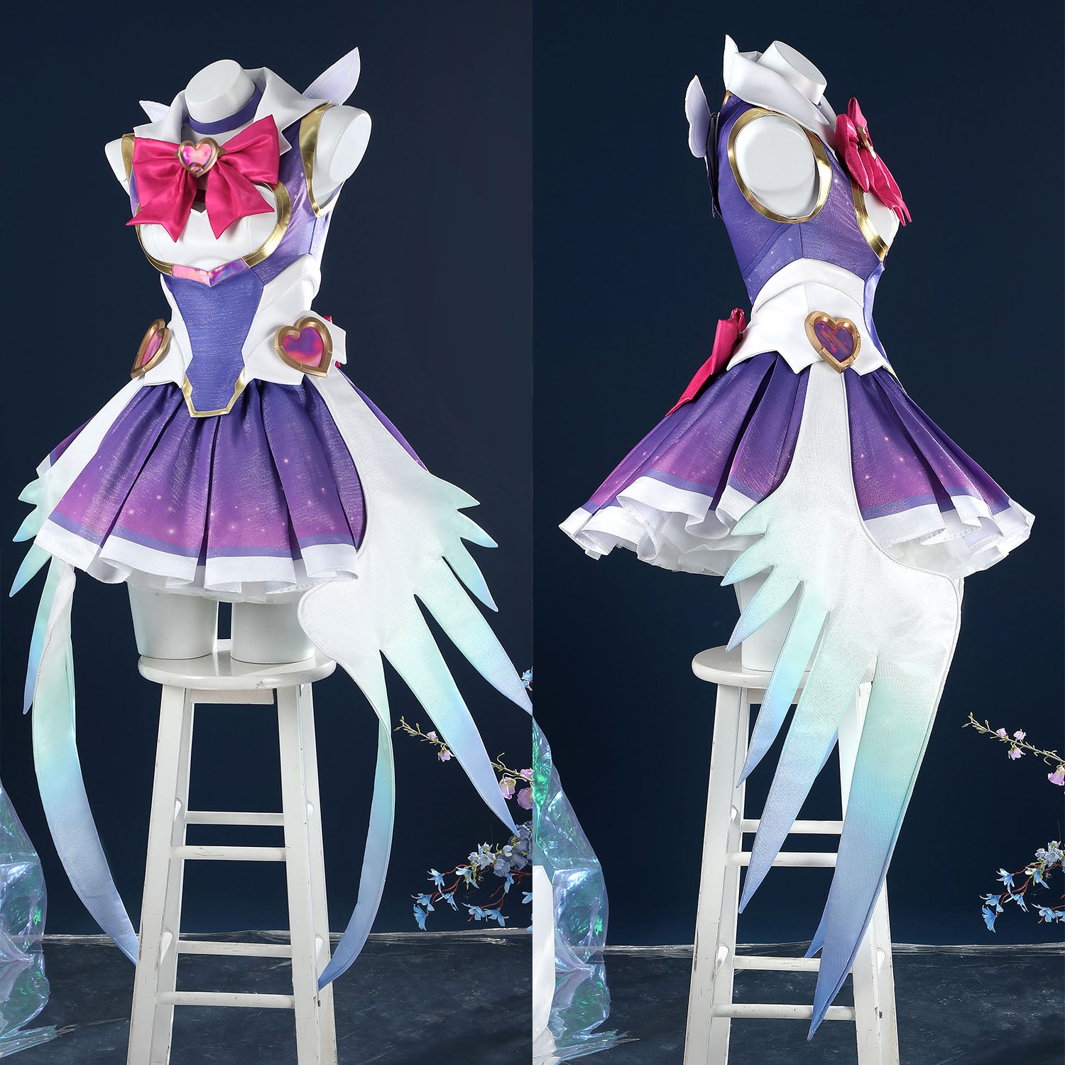 Overwatch 2 Magical Girl Kiriko Dress Full Set Cosplay Costumes