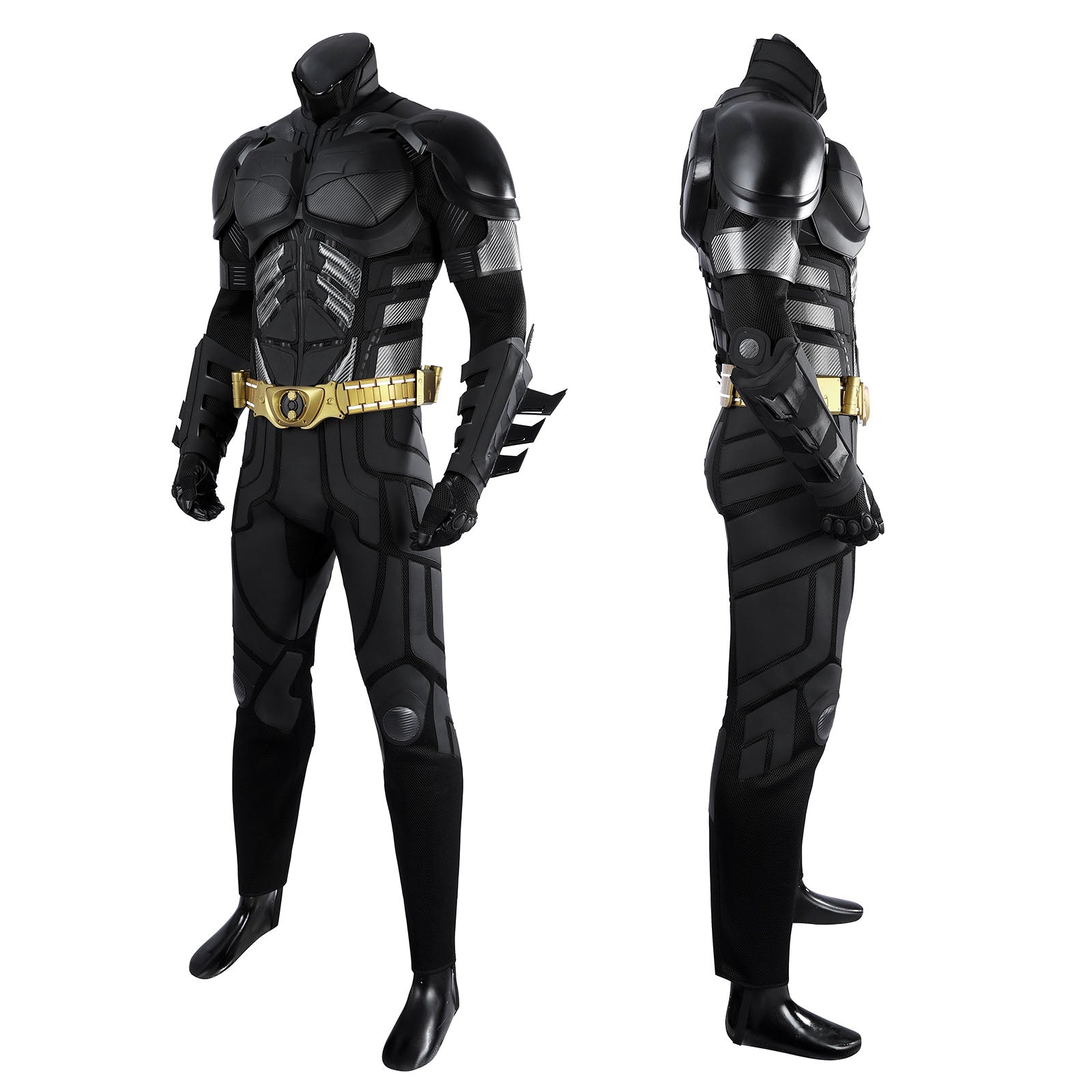 The Dark Knight Rises Batman Bruce Wayne Cosplay Costumes Halloween Themed Party Outfits