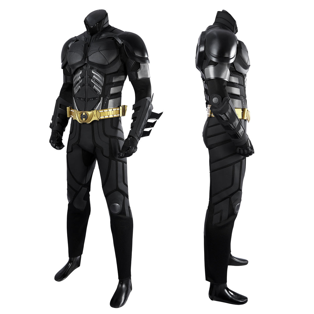 The Dark Knight Rises Batman Bruce Wayne Cosplay Costumes Halloween Themed Party Outfits