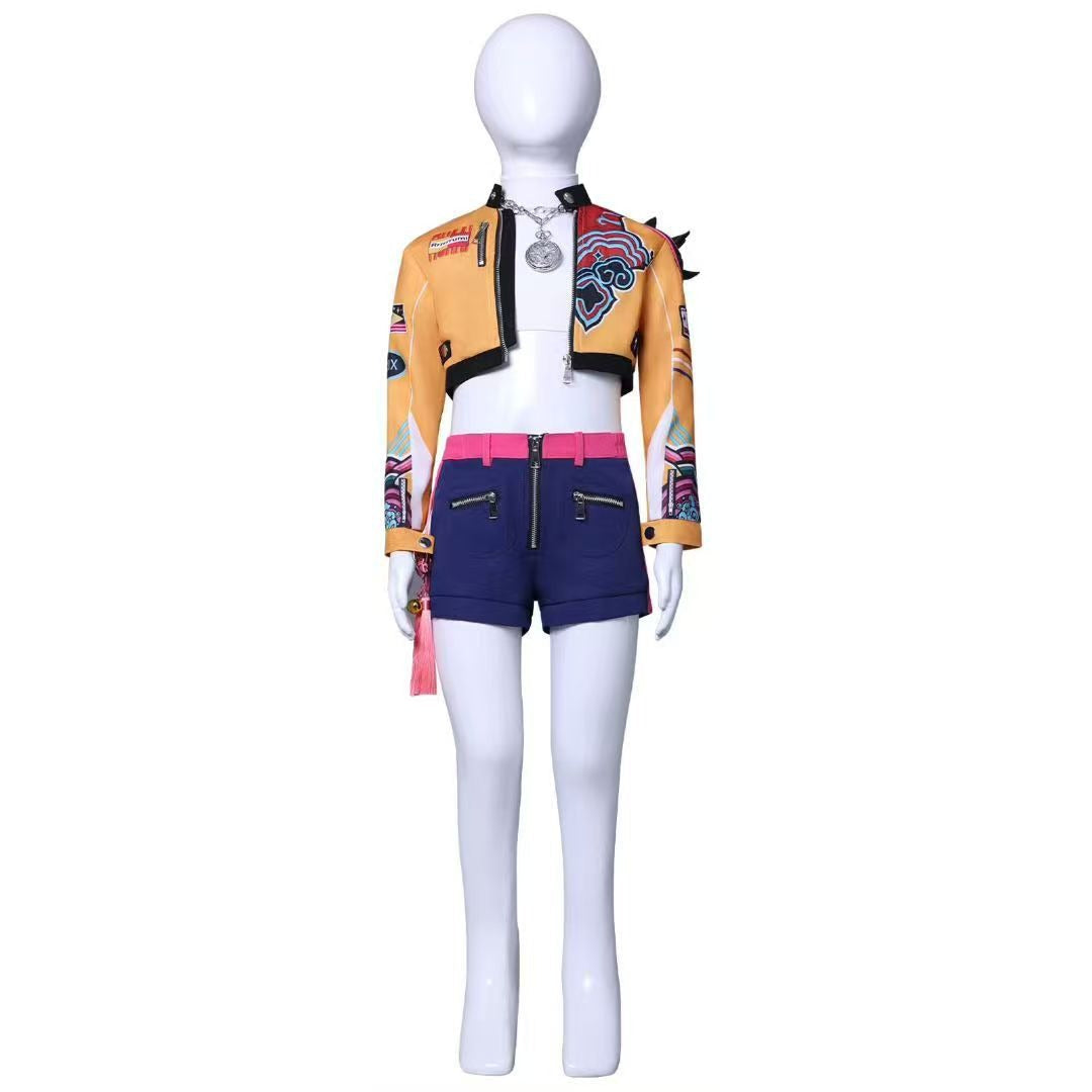 KPop Demon Hunters Rumi Outfit Fullset Adult Kids Cosplay Costumes