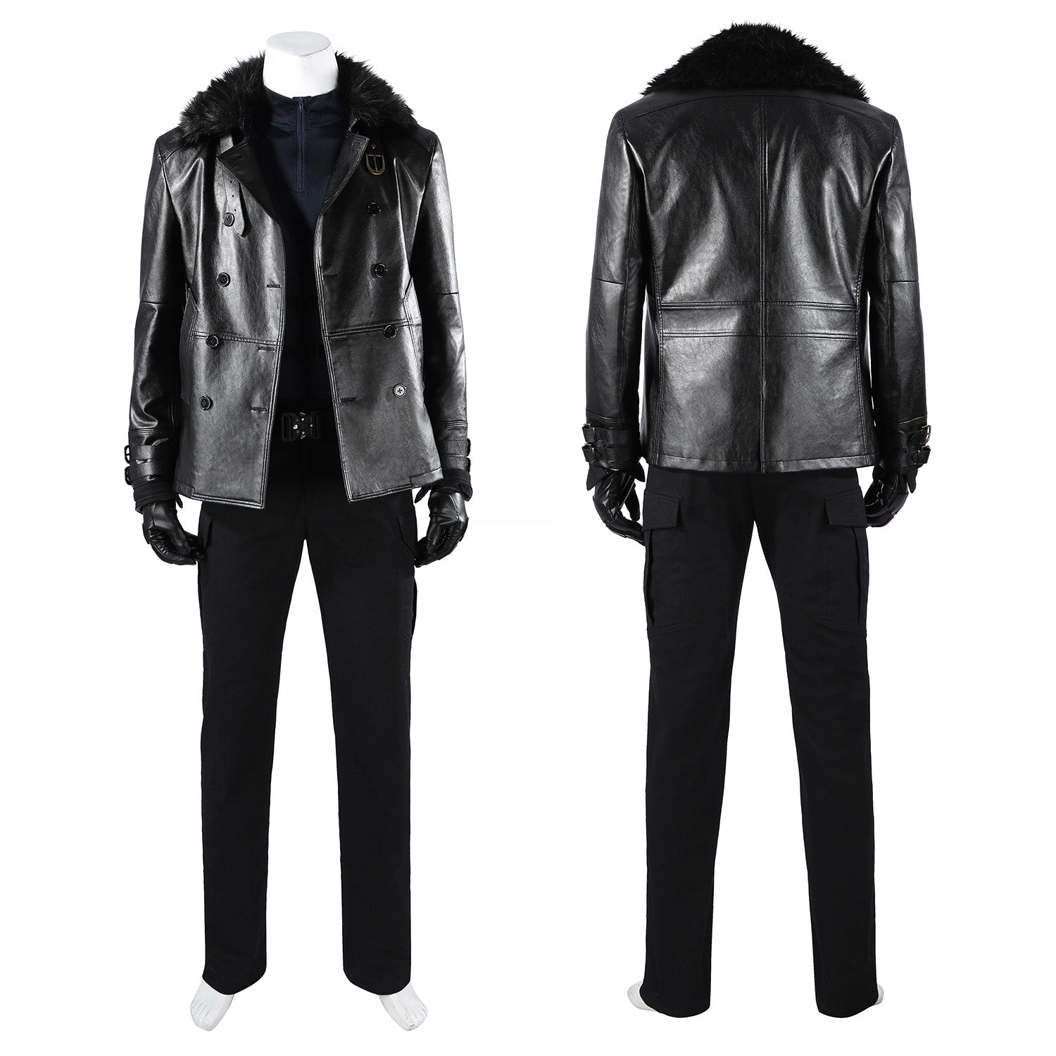 Resident Evil 9 Requiem Leon Leather Jacket Fullset Cosplay Costumes