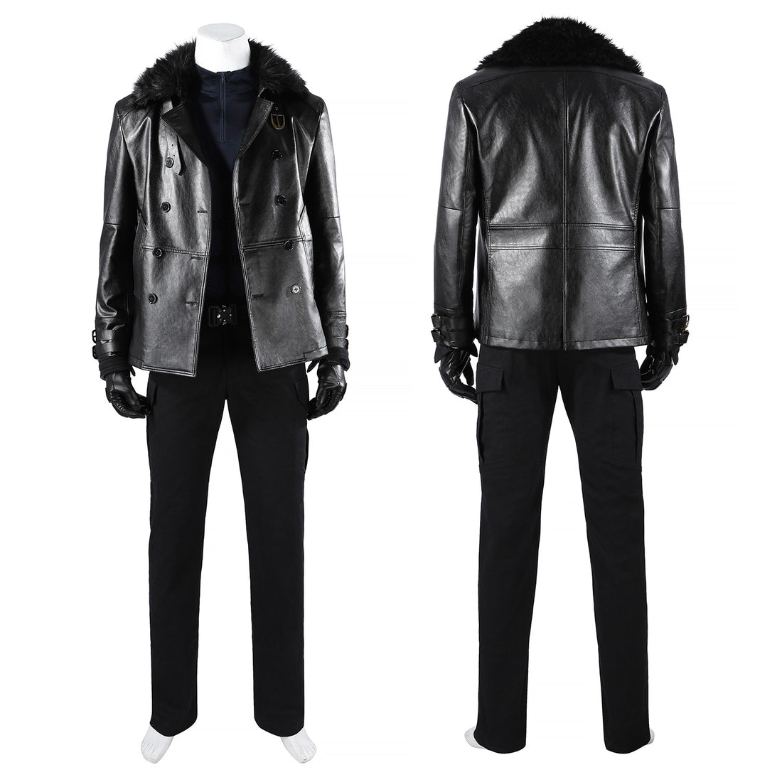 Resident Evil 9 Requiem Leon Leather Jacket Fullset Cosplay Costumes