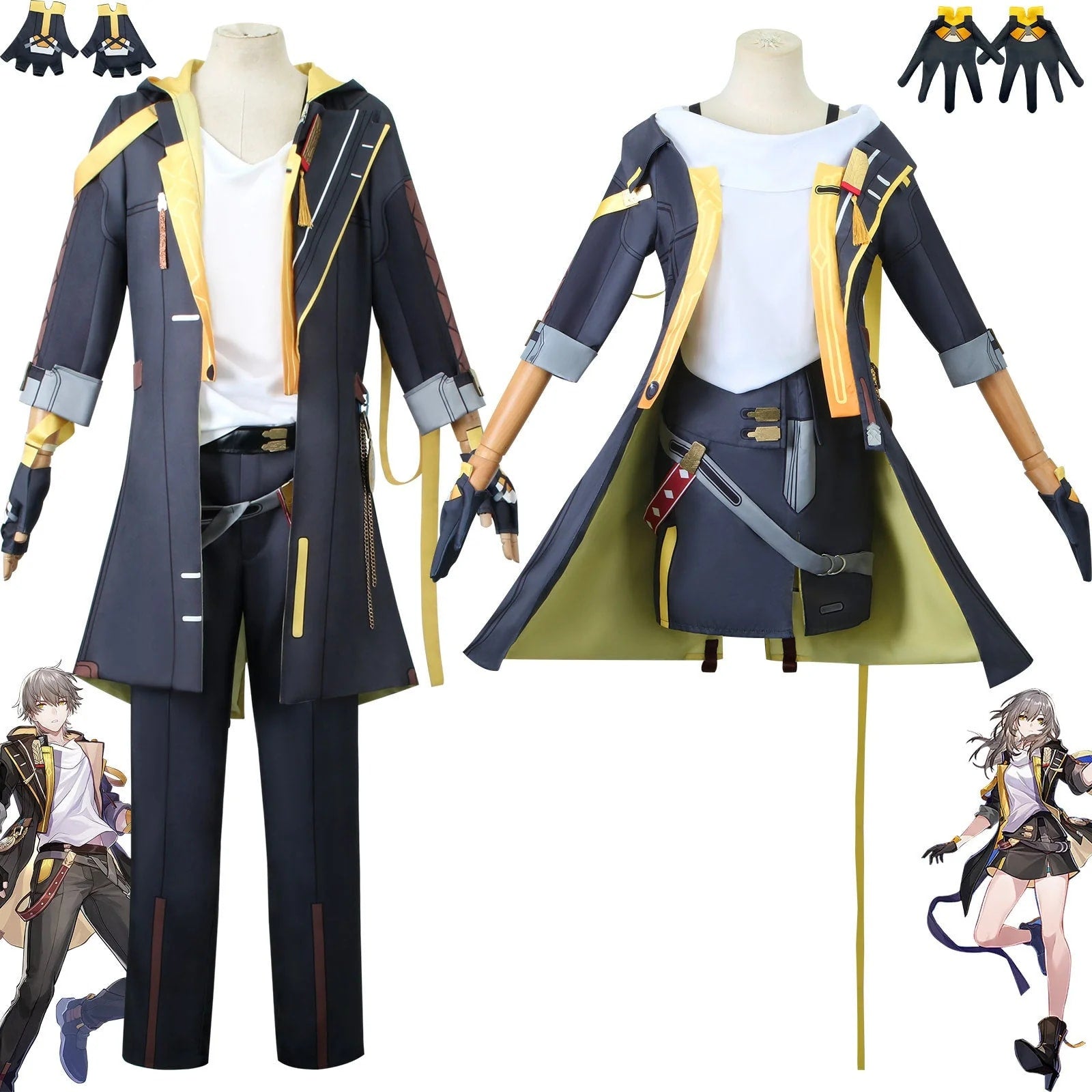 Honkai: Star Rail Male Trailblazer Male Female Fullset Cosplay Costumes