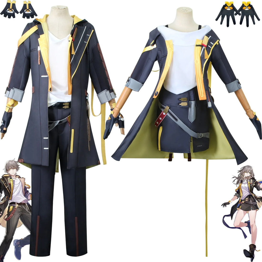 Honkai: Star Rail Male Trailblazer Male Female Fullset Cosplay Costumes