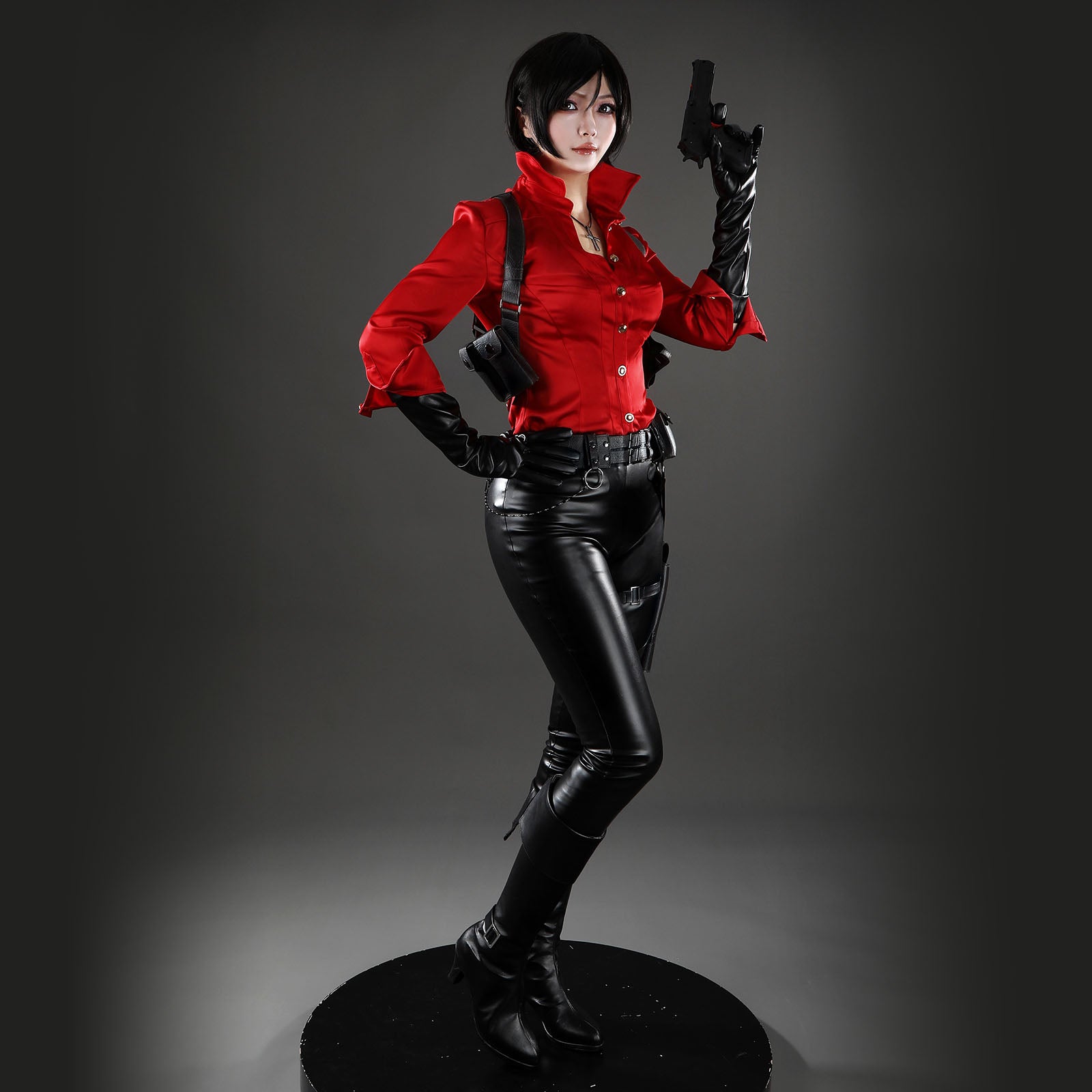 Resident Evil 6 Ada Wong Red Shirt Fullset Cosplay Costumes