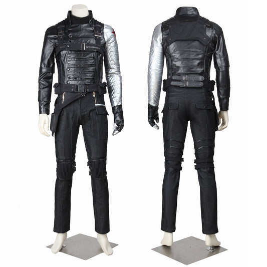 Captain America 2 Winter Soldier Bucky Barnes Male Fullset Cosplay Costumes