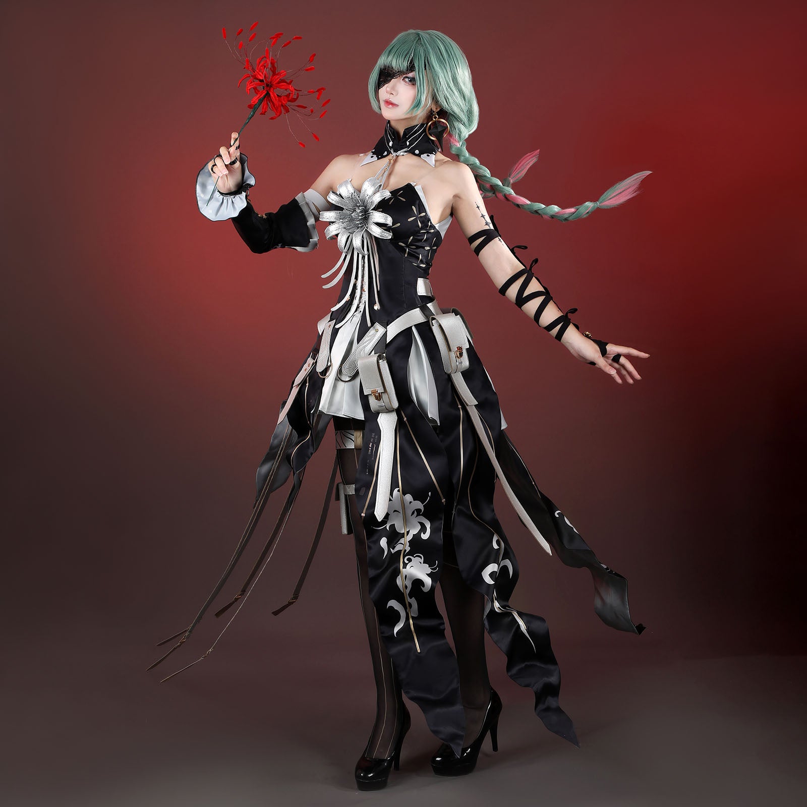 Wuthering Waves Havoc Phrolova Cosplay Costumes Women's Black Dress Themed Carnival Outfits
