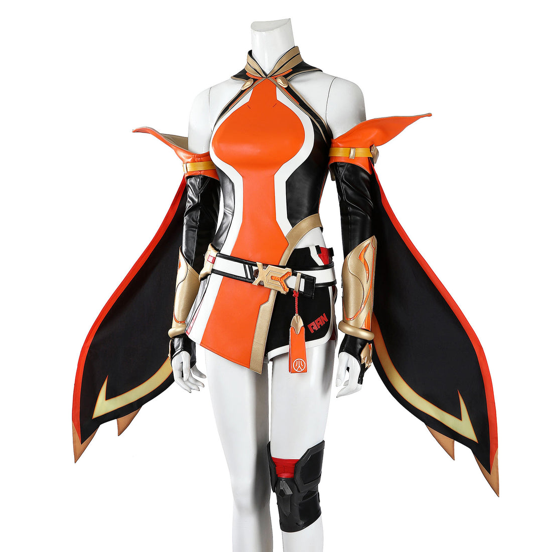Overwatch Anran Orange Outfit Top Level Fullset Cosplay Costumes