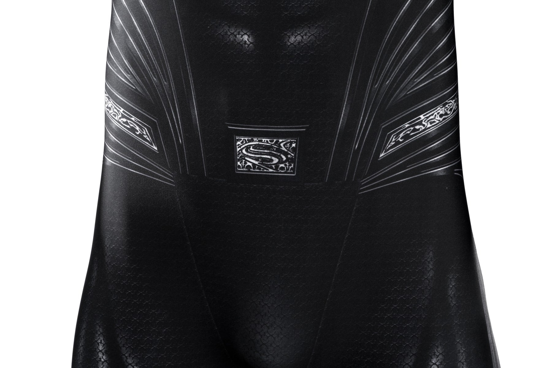 Justice League Superman Black Suit Jumpsuit with Cloak Cosplay Costumes