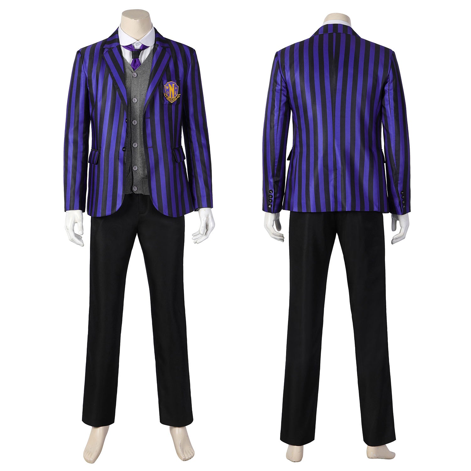 Wednesday 2 The Addams Family Eugene Otinger Nevermore Academy Uniform Cosplay Costumes