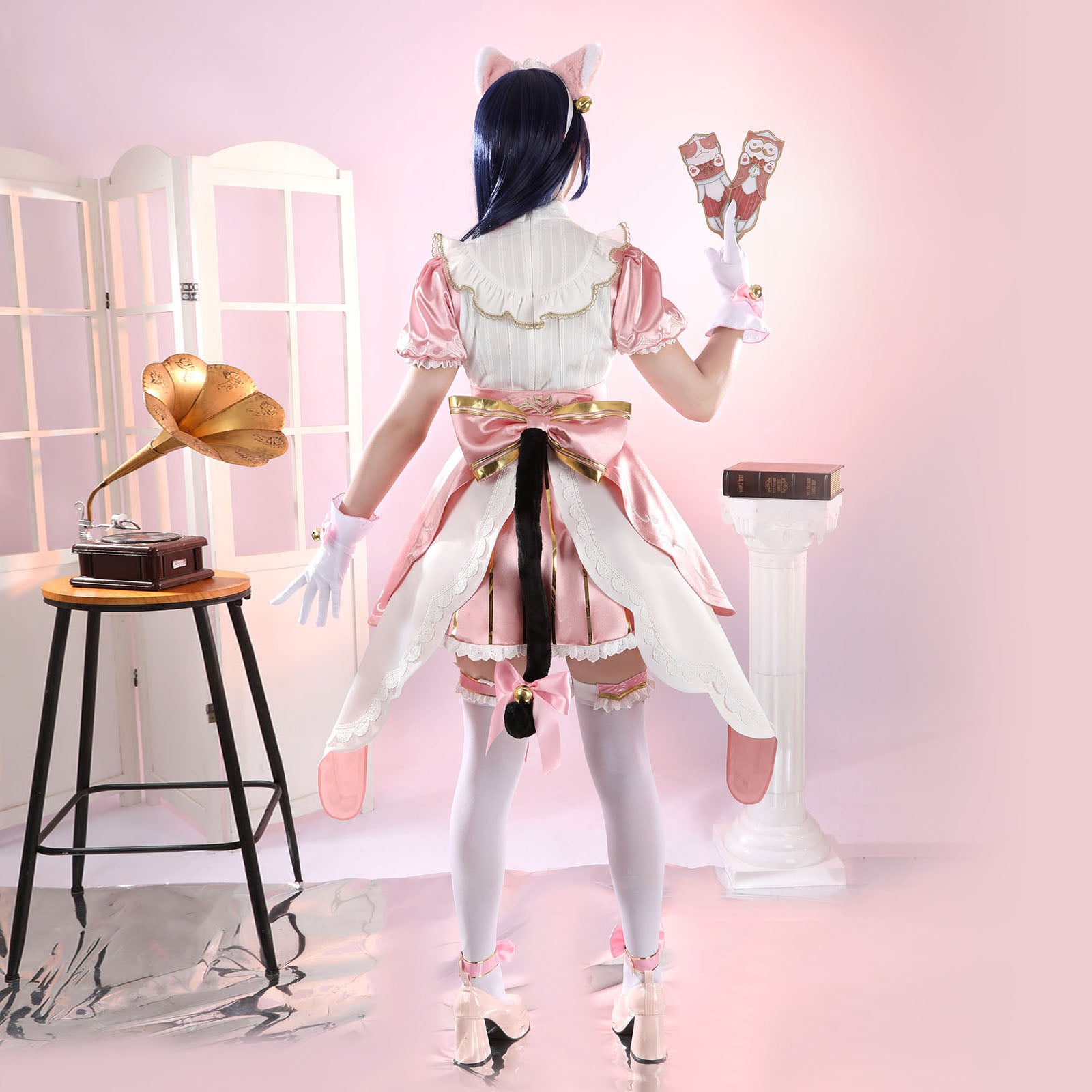 Overwatch Kiriko Kamori Cat Maid Cosplay Costumes Women's Lolita Dress Themed Carnival Outfits