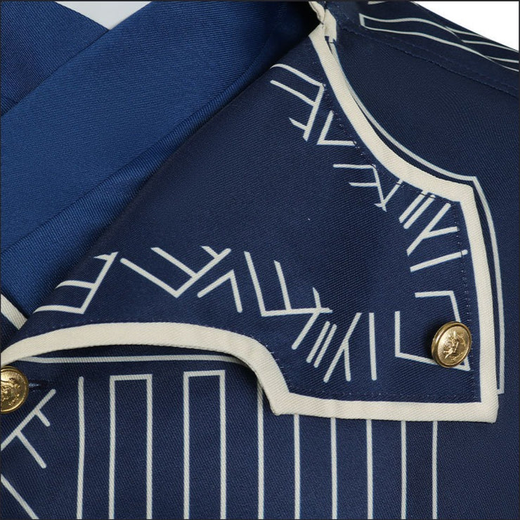 Wicked: For Good Prince Fiyero Navy Blue Suit Cosplay Costumes