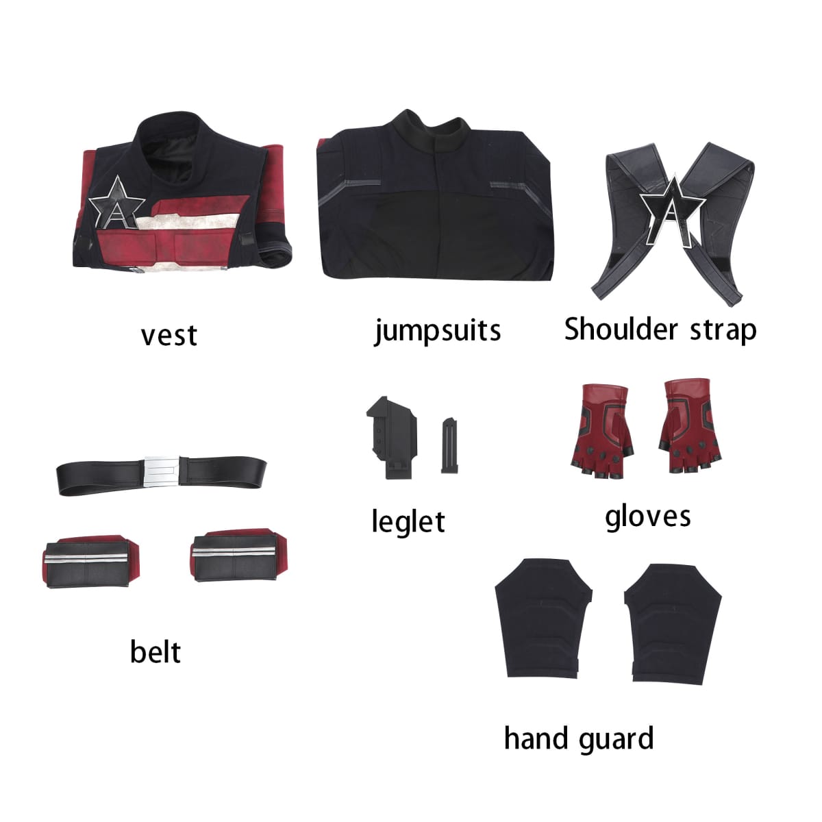 Thunderbolts US Agent John Walker Top Level Movie Cosplay Costumes
