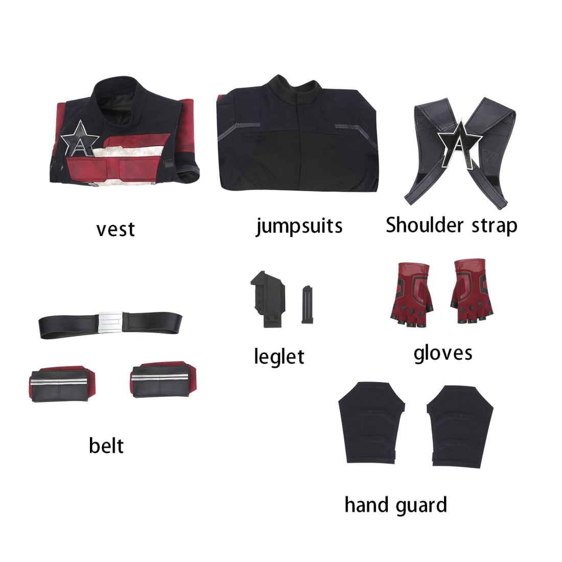 Thunderbolts US Agent John Walker Top Level Movie Cosplay Costumes