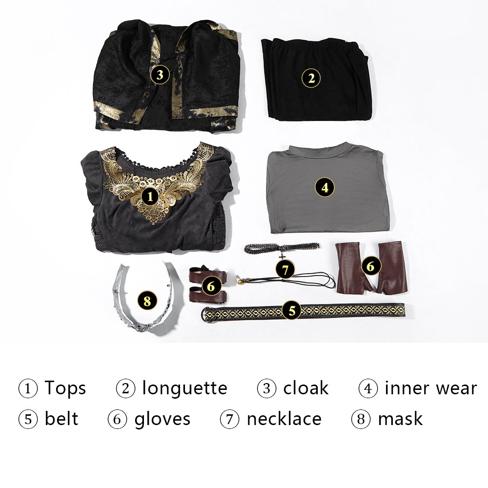 Dark Souls 3 Fire Keeper Full Set Women Outfit Cosplay Costumes