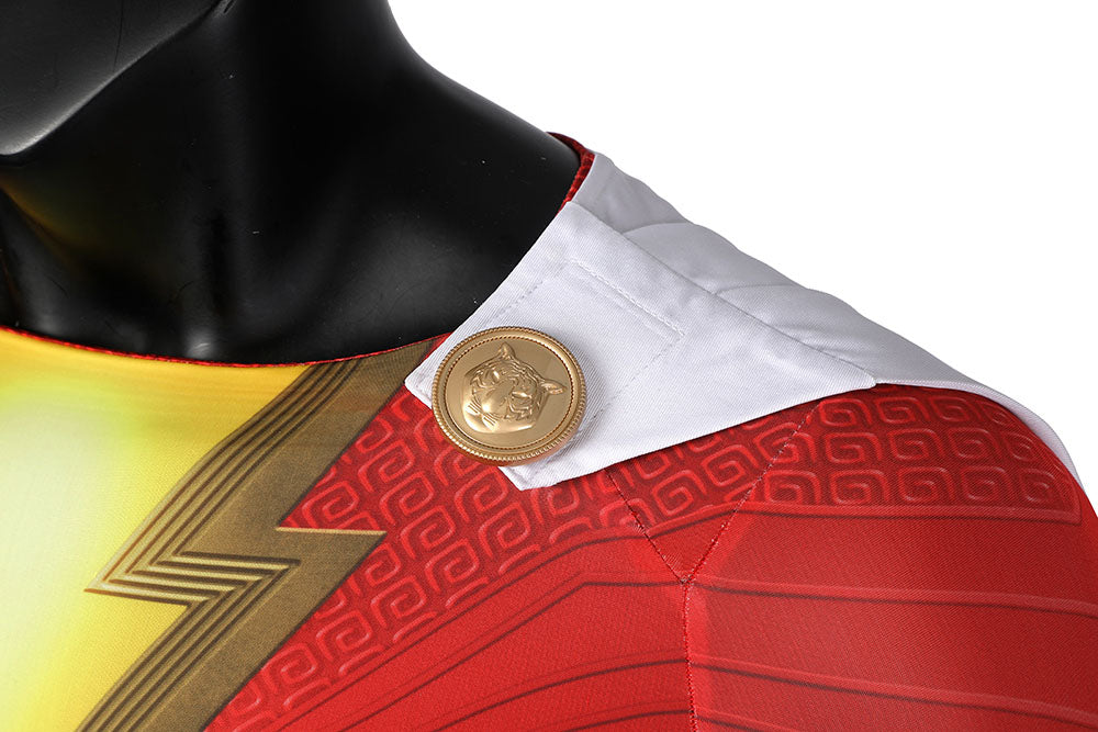 Shazam! Fury of the Gods Billy Batson Male Jumpsuit Cosplay Costumes