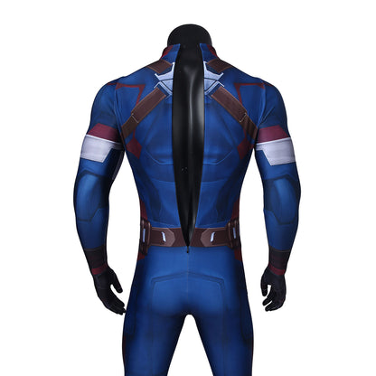 Avengers 2: Age of Ultron Captain America Steven Rogers Male Jumpsuit Cosplay Costumes