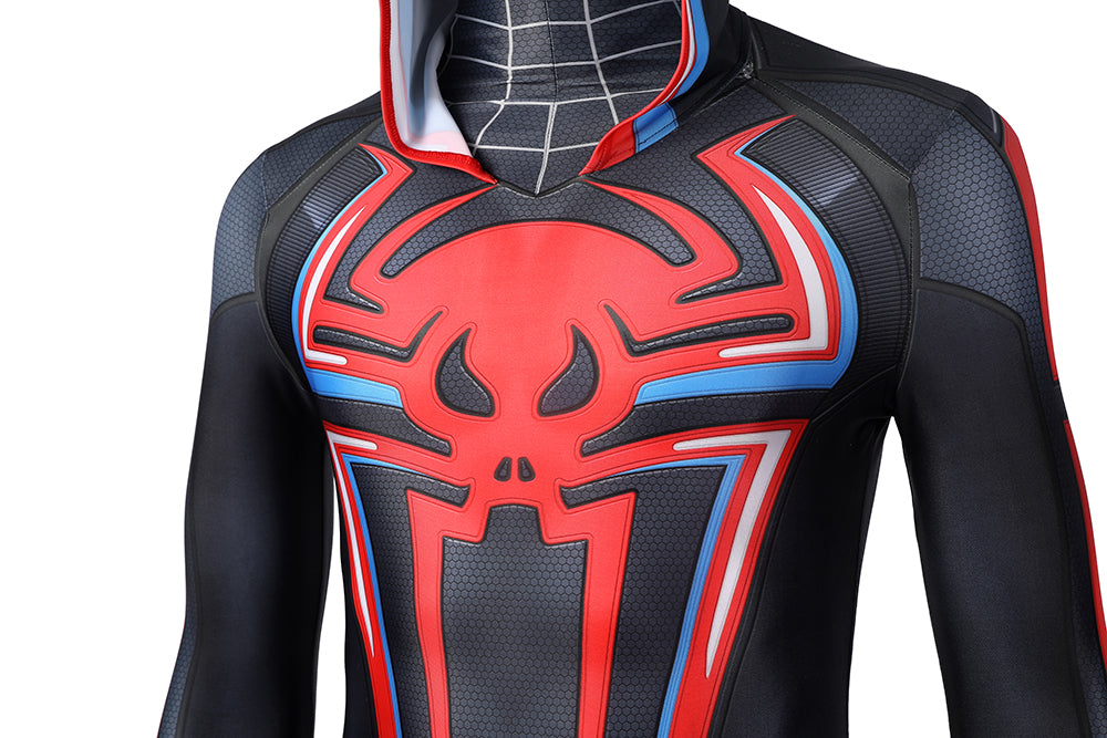 Spider-Man Miles Morales 2099 Suit Male Hoodie Jumpsuit Cosplay Costumes