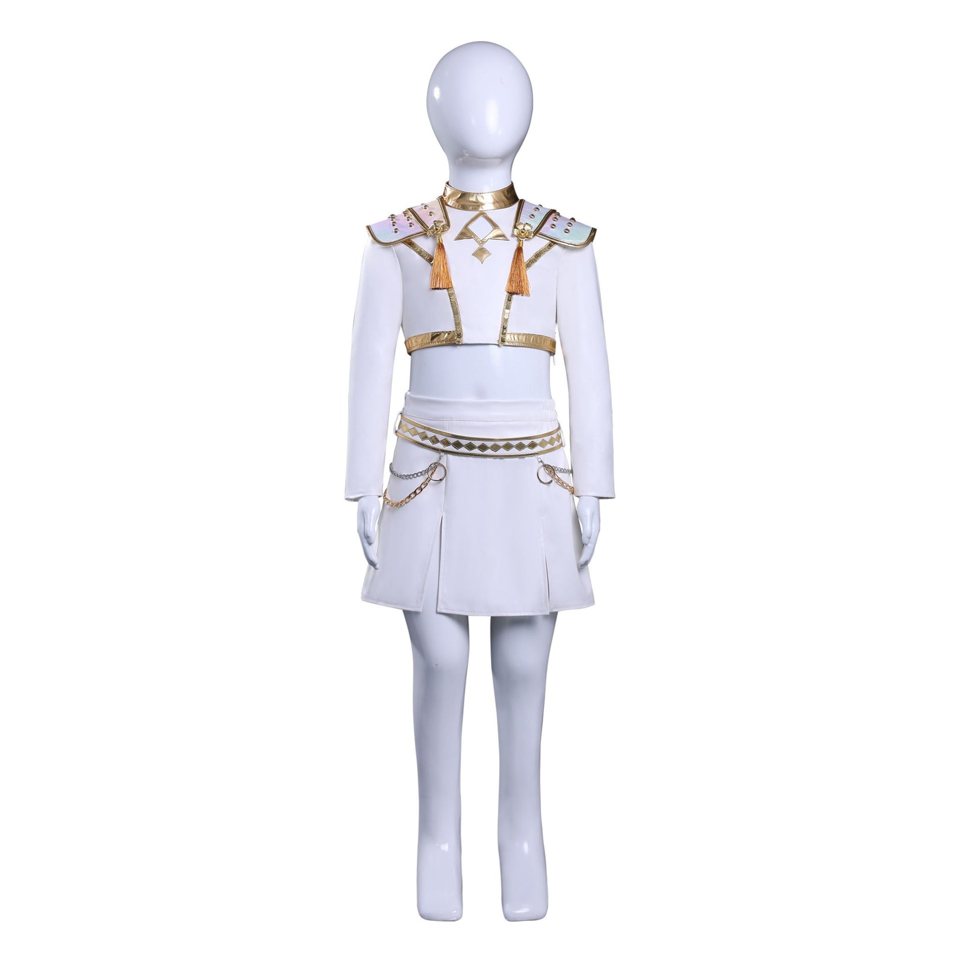 KPop Demon Hunters Zoey White Outfit Adult Kids Cosplay Costumes