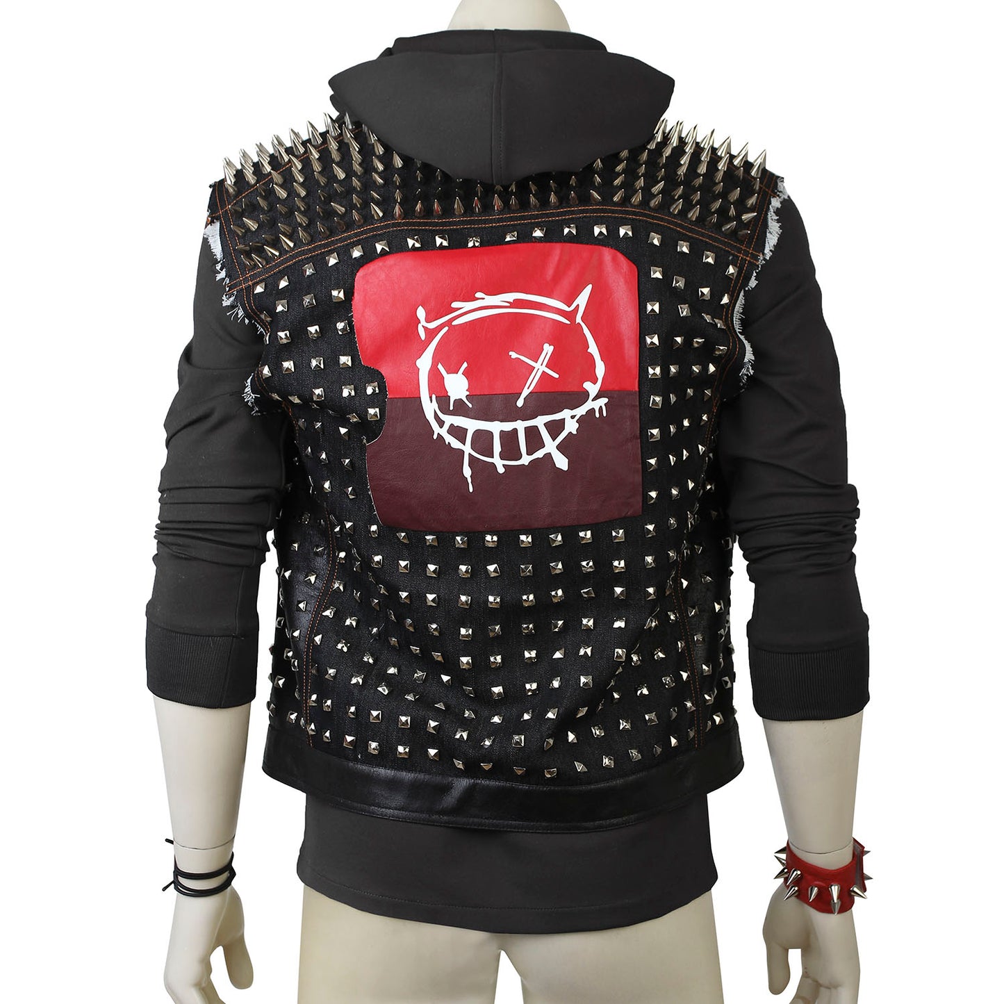 Watch Dogs 2 Wrench Male Cosplay Costumes Punk Hoodie and Jacket