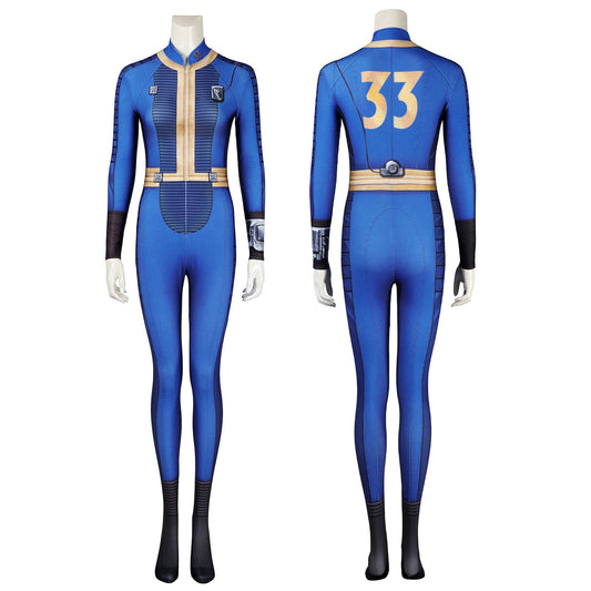 Movie Fallout Vault No. 33 Season 1 Lucy Female Jumpsuit Cosplay Costumes