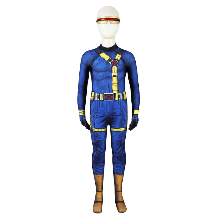 Avengers 5 Doomsday Cyclops Kids Jumpsuit Halloween Cosplay Costumes Themed Outfits