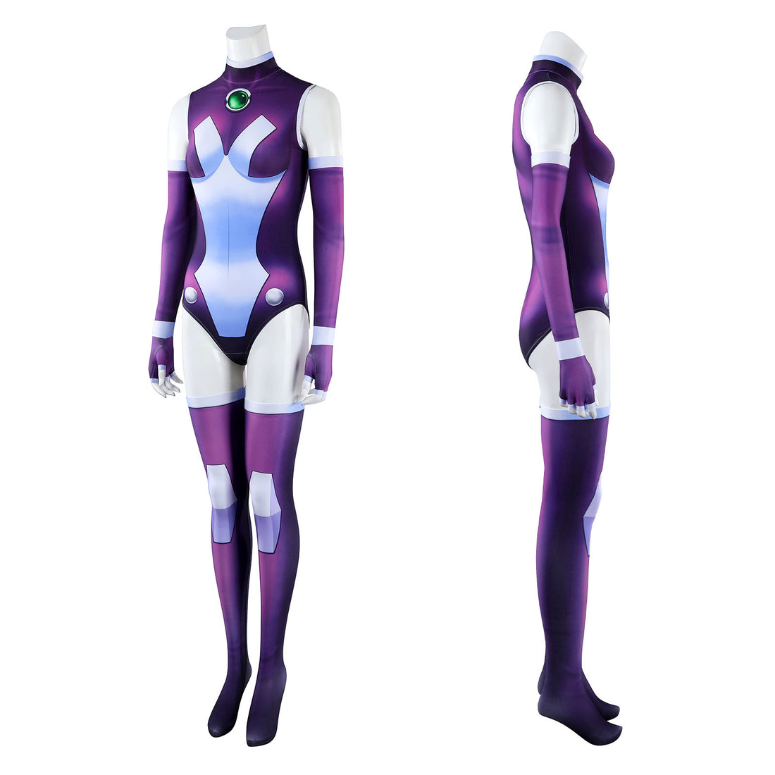 Teen Titans Starfire Super Sons Cosplay Costumes Female Jumpsuit for Halloween Carnival Party