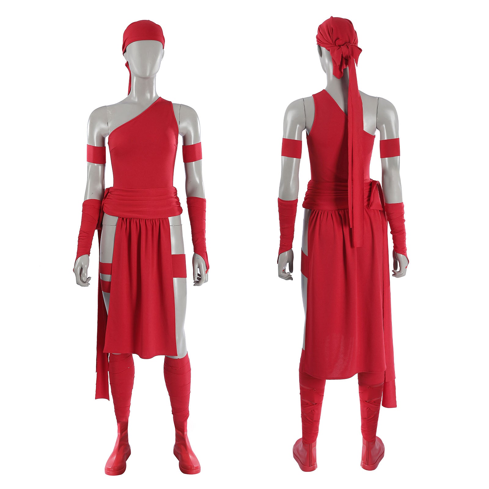 Daredevil Elektra Comic Edition Red Suits Cosplay Costumes Women Themed Party Outfits