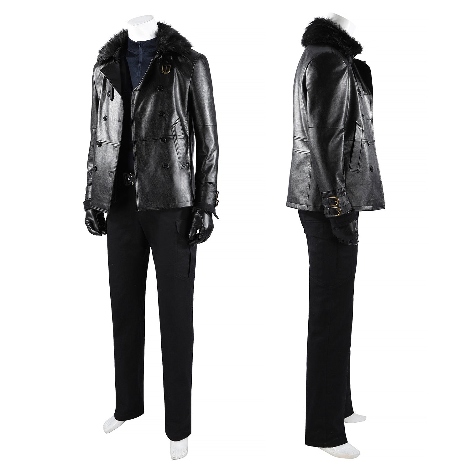 Resident Evil 9 Requiem Leon Leather Jacket Fullset Cosplay Costumes