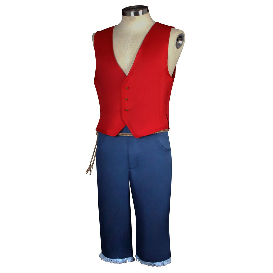 Anime Navigation Film Monkey D. Luffy Red Vest Cosplay Costumes