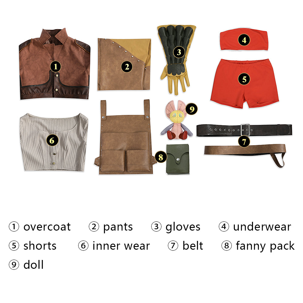 Monster Hunter Wilds Gemma Female Full Set Outfit Cosplay Costumes