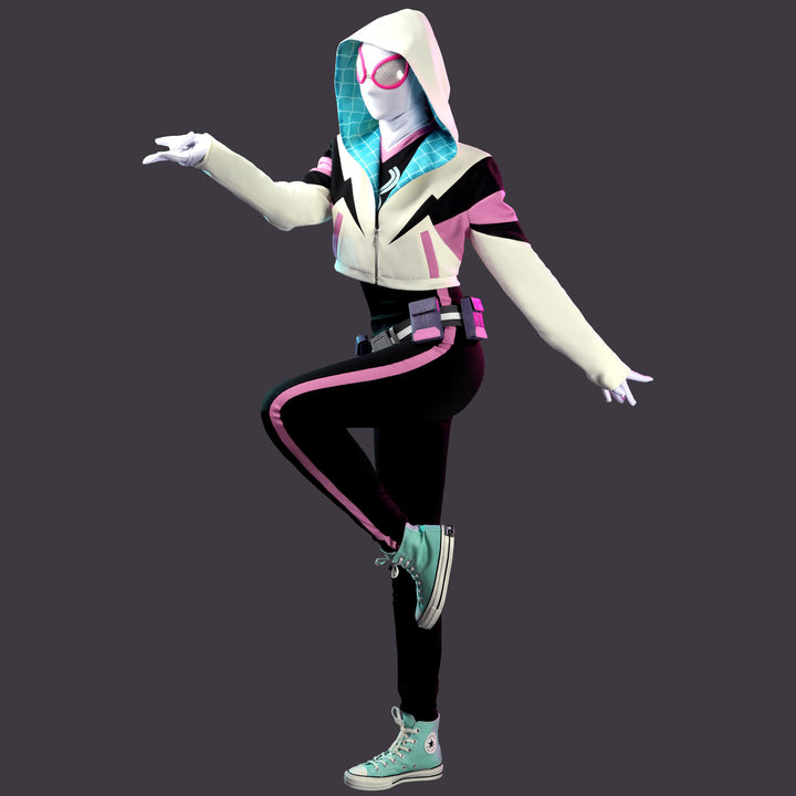 Your Friendly Neighborhood Spider-Man Gwen Jumpsuit Cosplay Costumes