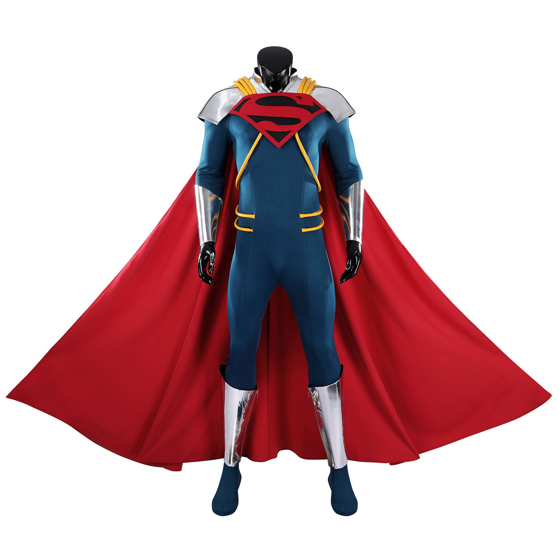 Comics Superboy Prime Jumpsuit Cloak Top Superman Cosplay Costumes