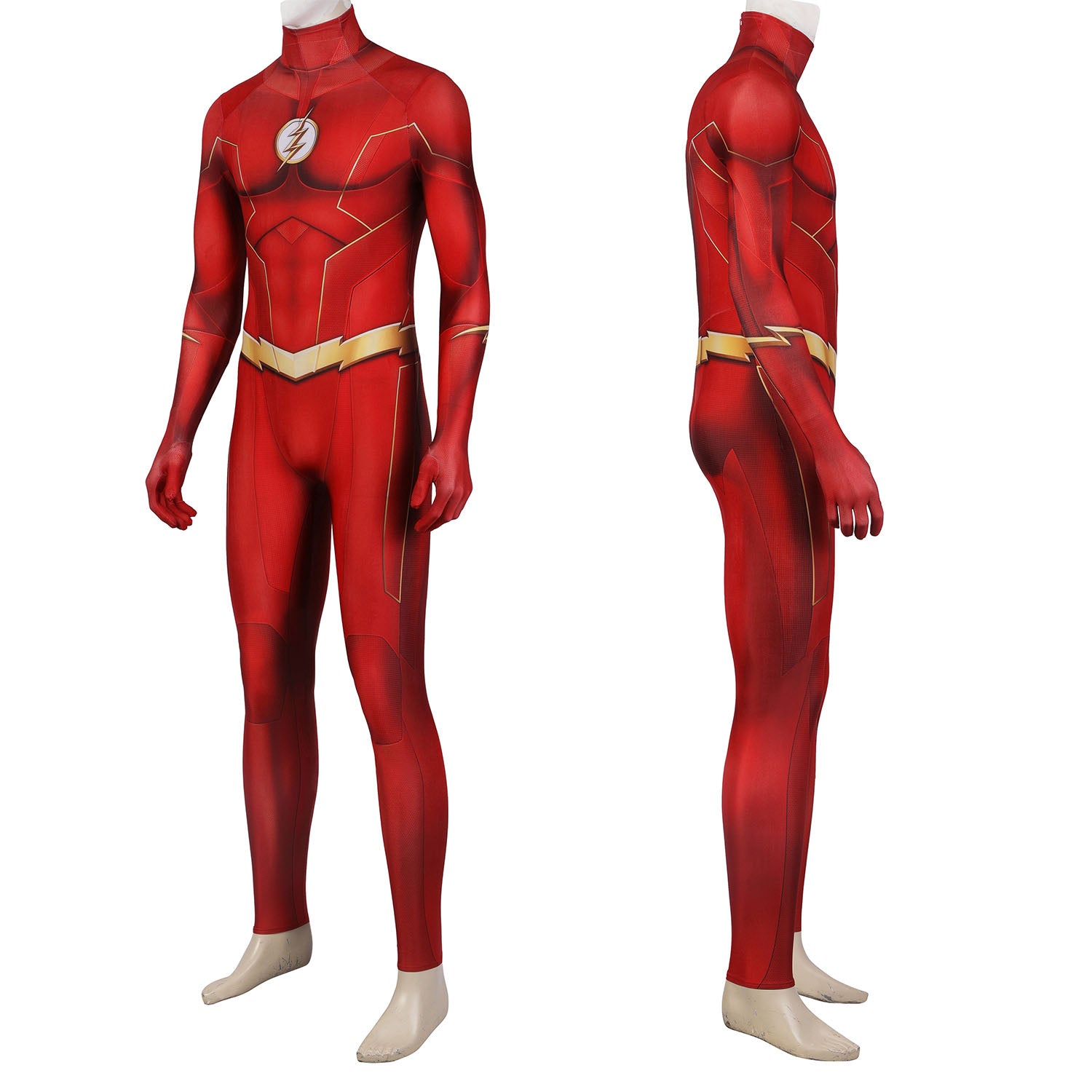 The Flash season 8 Barry Allen Male Jumpsuit with Mask Cosplay Costumes