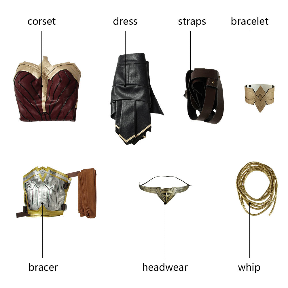 Wonder Woman Diana Prince Improved Version Female Cosplay Costumes