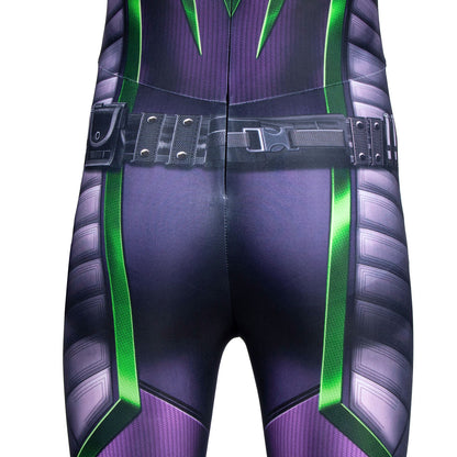 Spider-Man Miles Morales Purple Reign Suit Kids Jumpsuit Cosplay Costumes